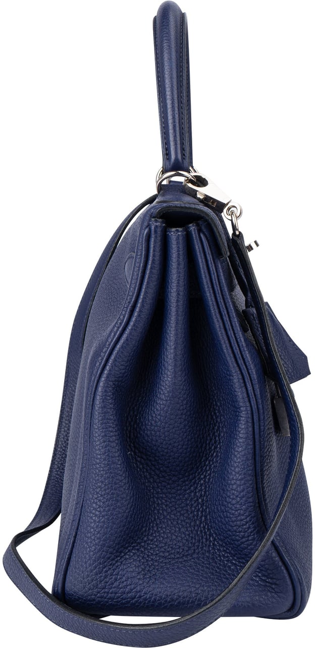 Hermès Hermès Inky Blue Togo Leather Kelly 28 Handbag Blauw