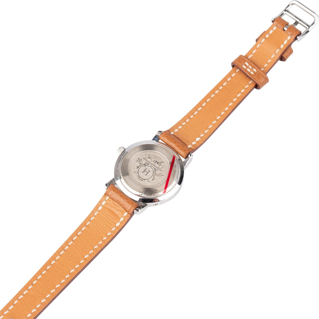 Hermès Hermès Silver Tone Clipper CL4.210 Women Watch Zilver