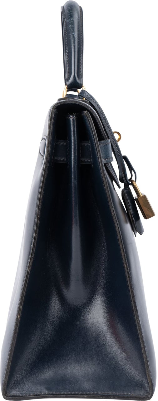 Hermès Hermès Bleu Boxcalf Kelly 32 Handbag Blauw