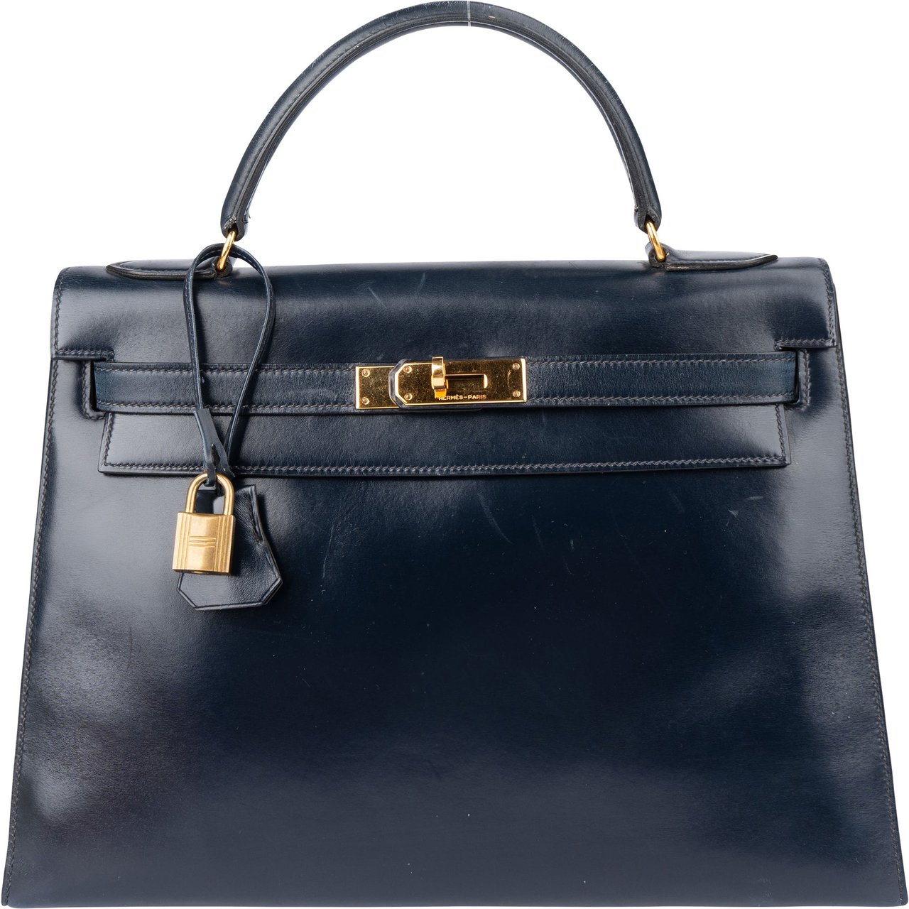 Hermès Hermès Bleu Boxcalf Kelly 32 Handbag Blauw