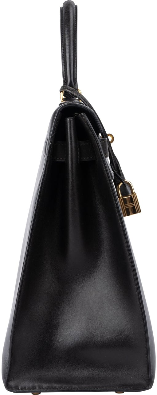 Hermès Hermès Noir Boxcalf Kelly 35 Handbag Zwart