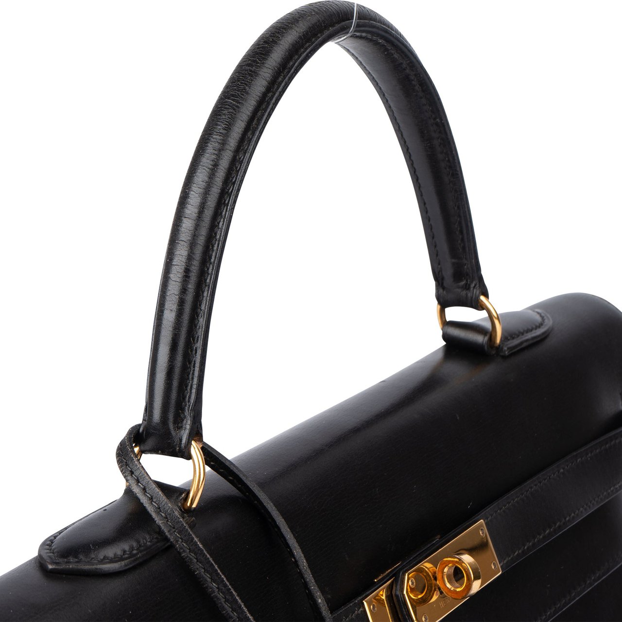 Hermès Hermès Noir Boxcalf Kelly 35 Handbag Zwart