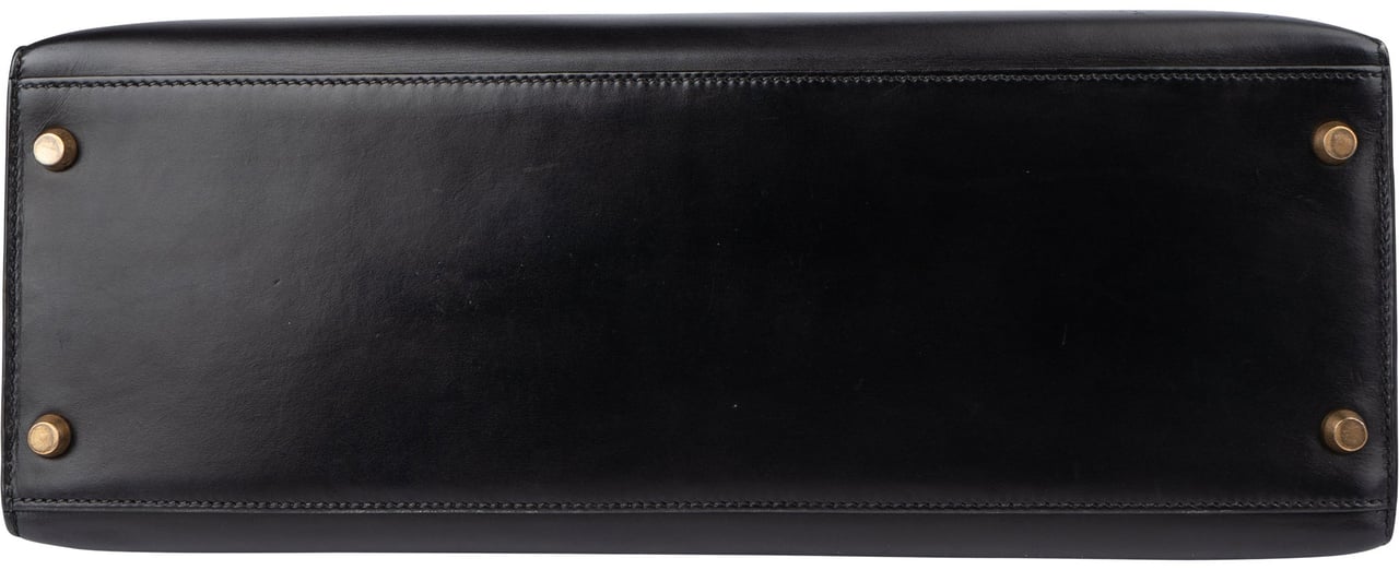 Hermès Hermès Noir Boxcalf Kelly 35 Handbag Zwart