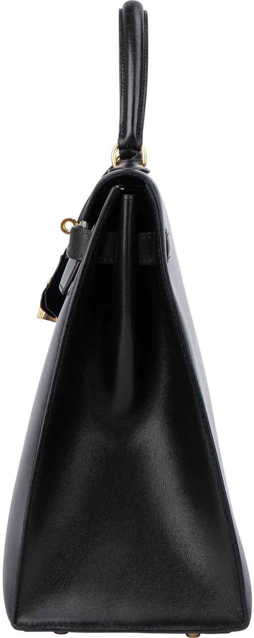 Hermès Hermès Noir Boxcalf Kelly 35 Handbag Zwart