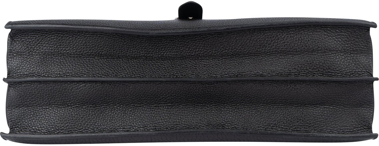 Hermès Hermès Noir Leather Sac á Dépéches Business Handbag Zwart