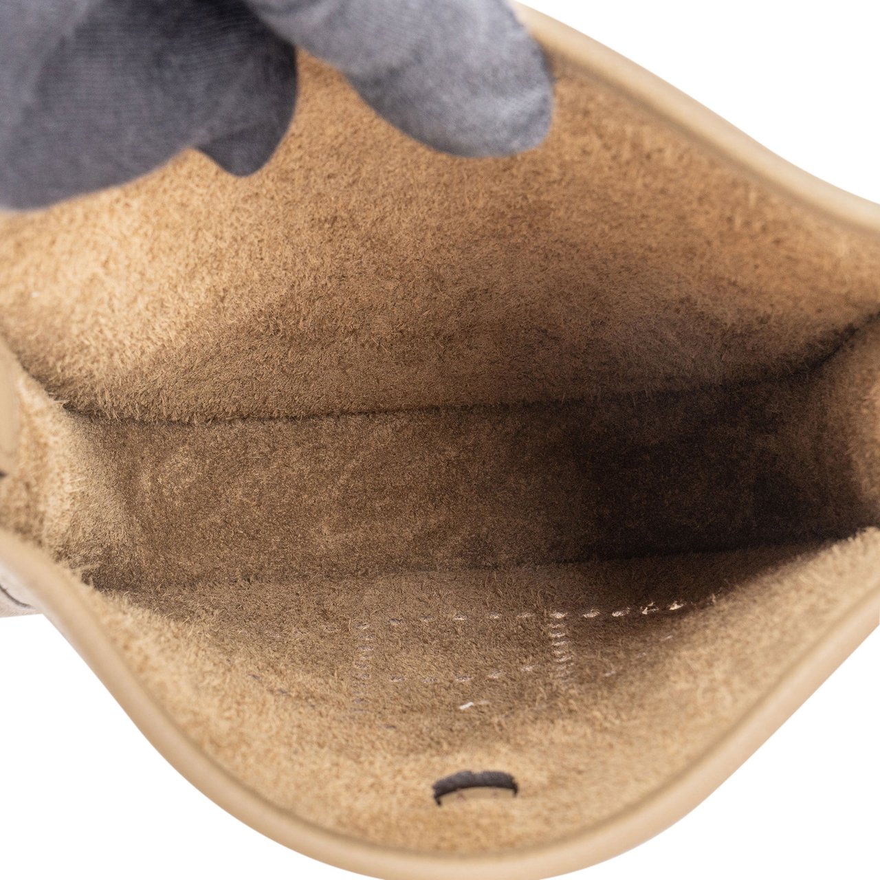 Hermès Hermès Clemence Leather Evelyne 16 Crossbody Bag Bruin