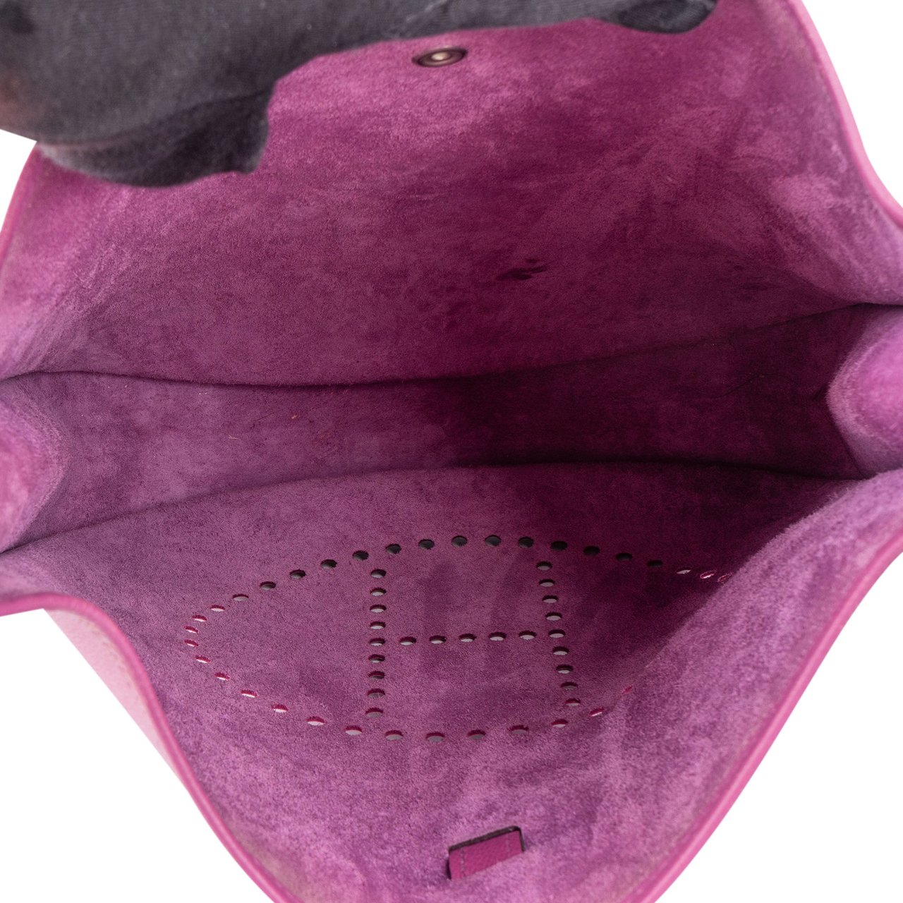 Hermès Hermès Epsom Leather Evelyne GM Crossbody Bag Paars