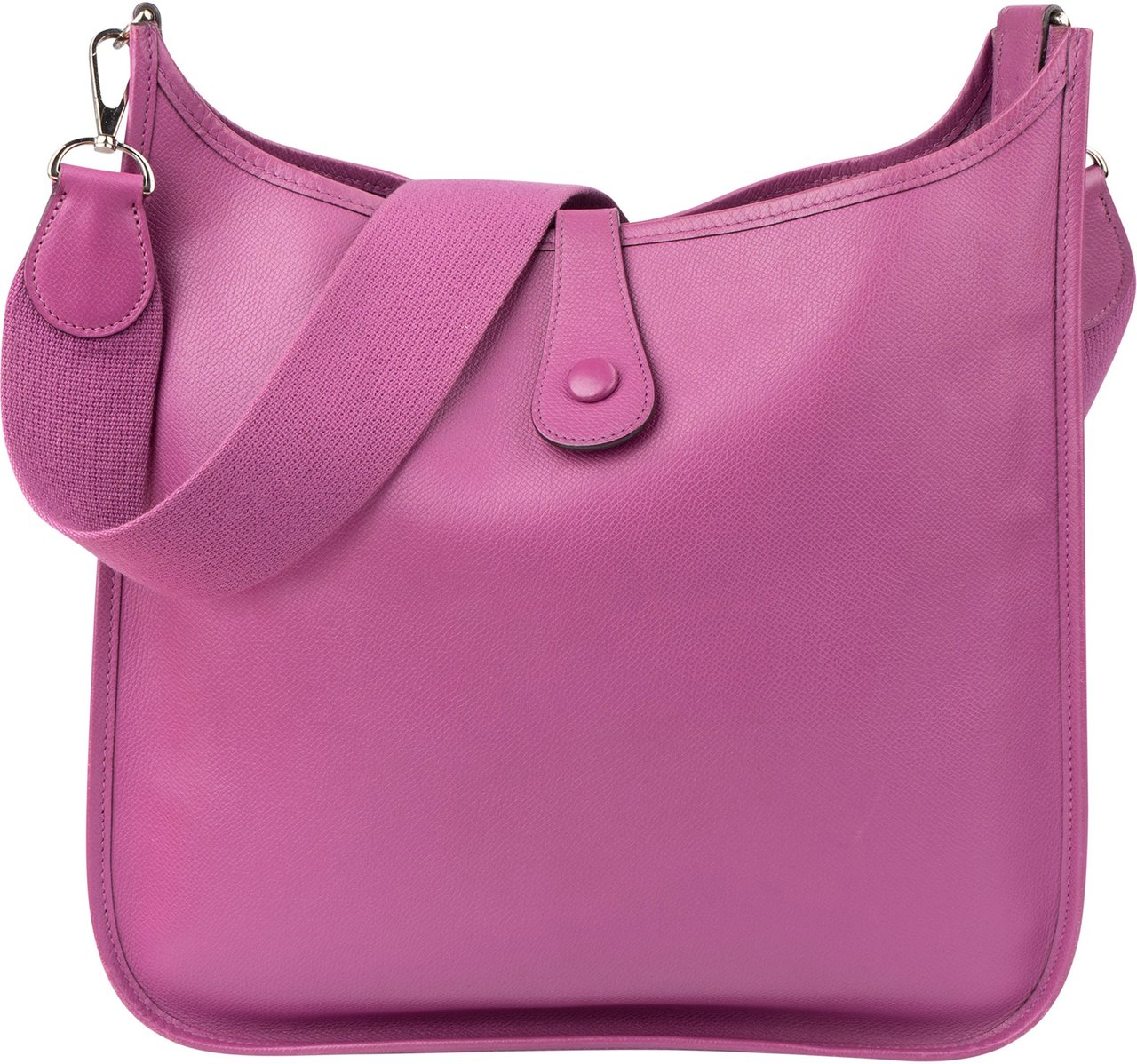 Hermès Hermès Epsom Leather Evelyne GM Crossbody Bag Paars