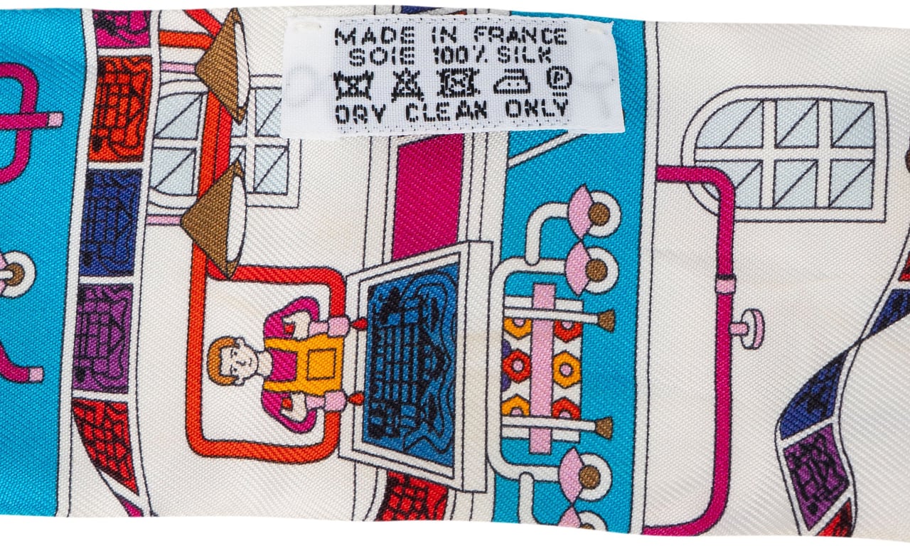 Hermès Hermès Silk La Mansion Twilly Scarf Tuch Rood