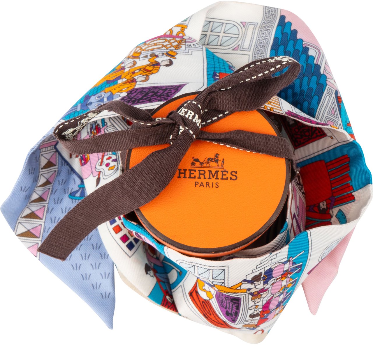 Hermès Hermès Silk La Mansion Twilly Scarf Tuch Rood