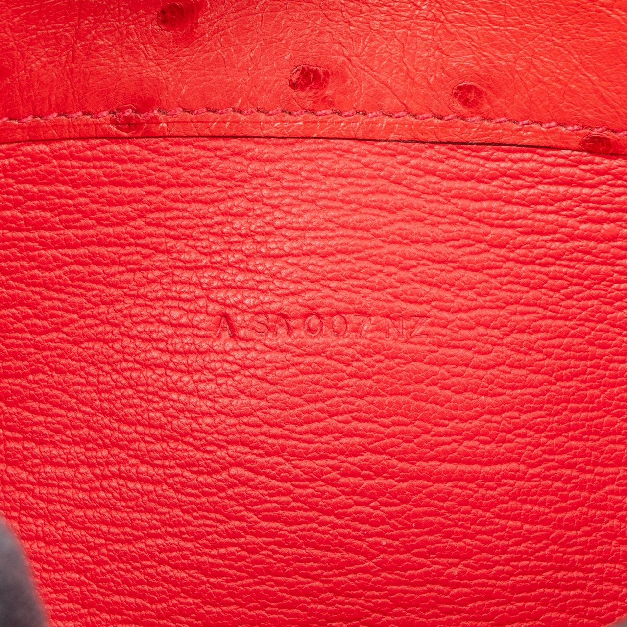 Hermès Hermès Red Ostrich Constance H Wallet Roze