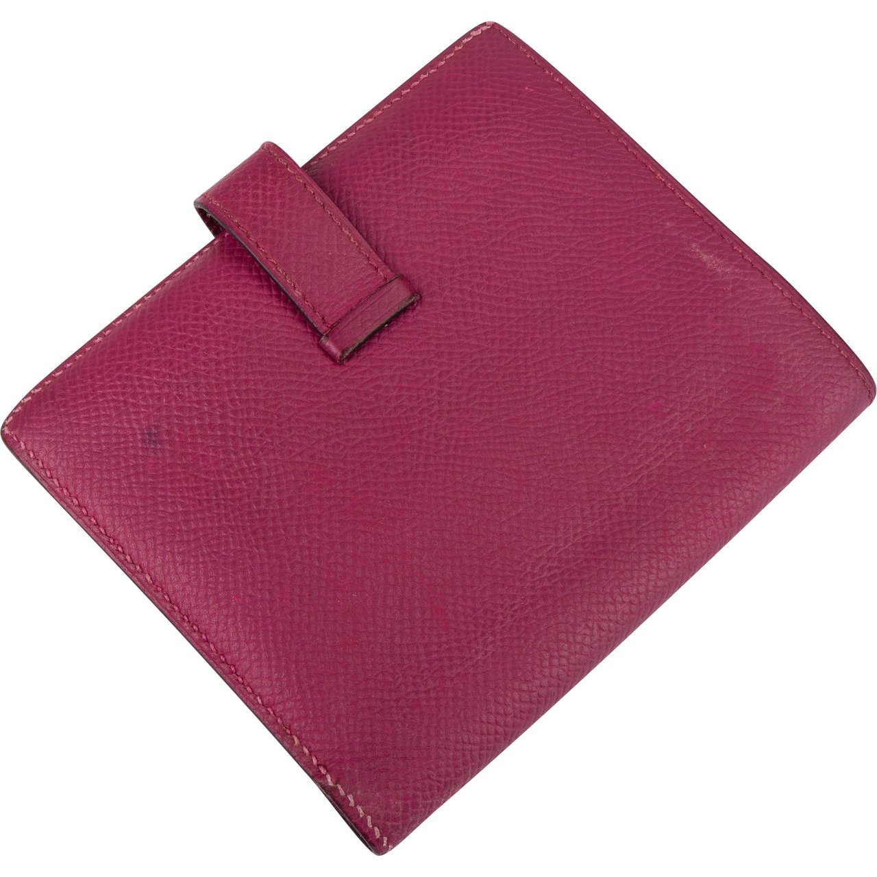 Hermès Hermès Epsom Leather Compact Bean Wallet Rood
