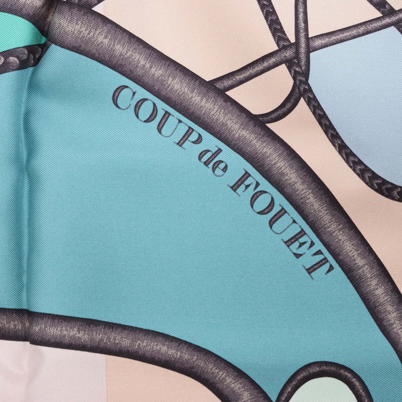 Hermès Hermès Carré 90 "Coup De Fouet" Silk Scarf Beige