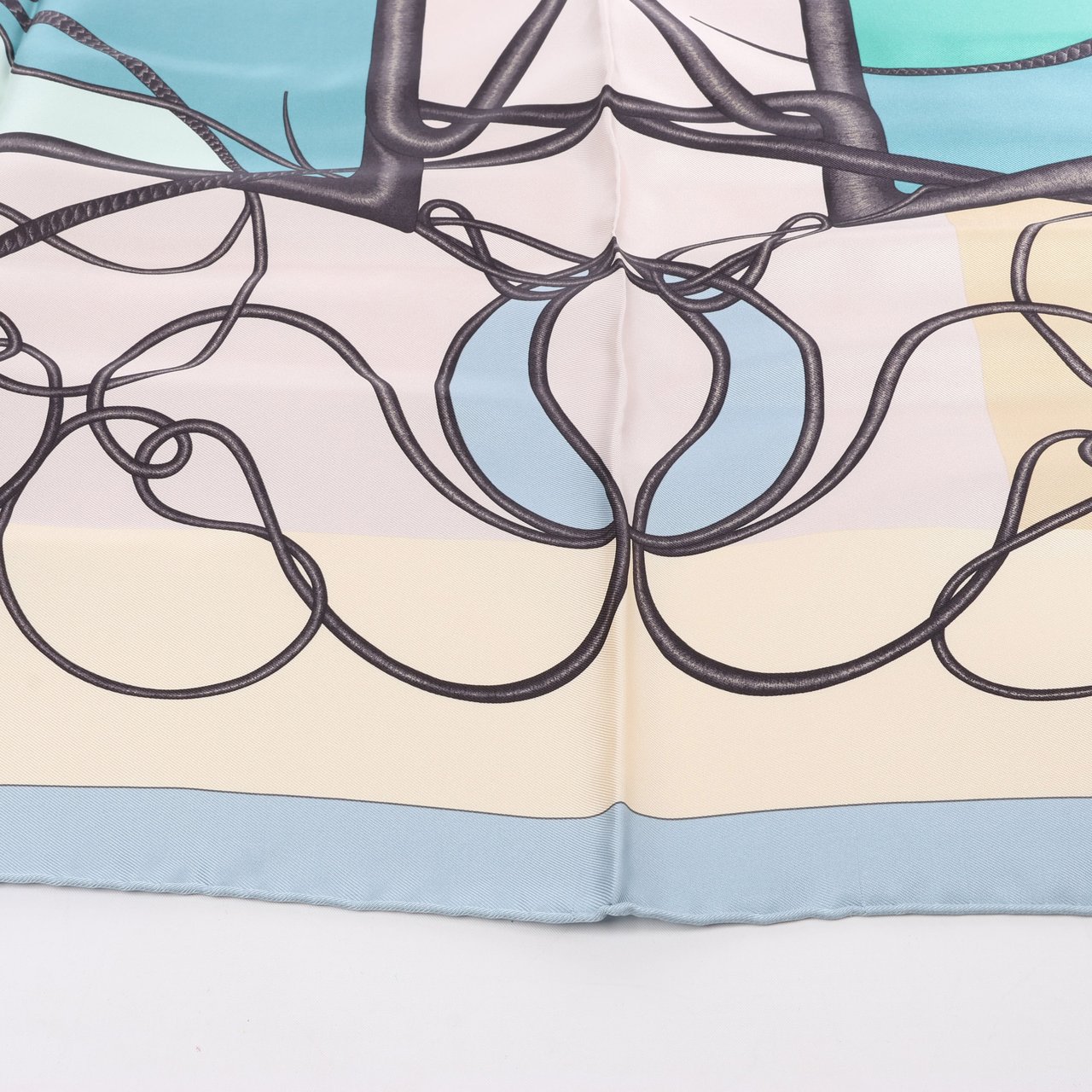 Hermès Hermès Carré 90 "Coup De Fouet" Silk Scarf Beige