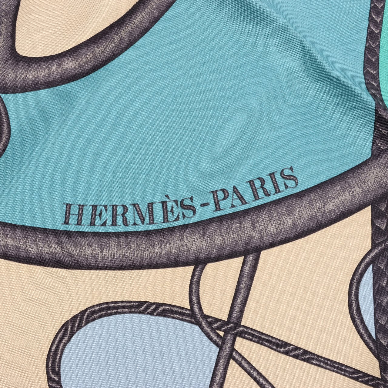 Hermès Hermès Carré 90 "Coup De Fouet" Silk Scarf Beige