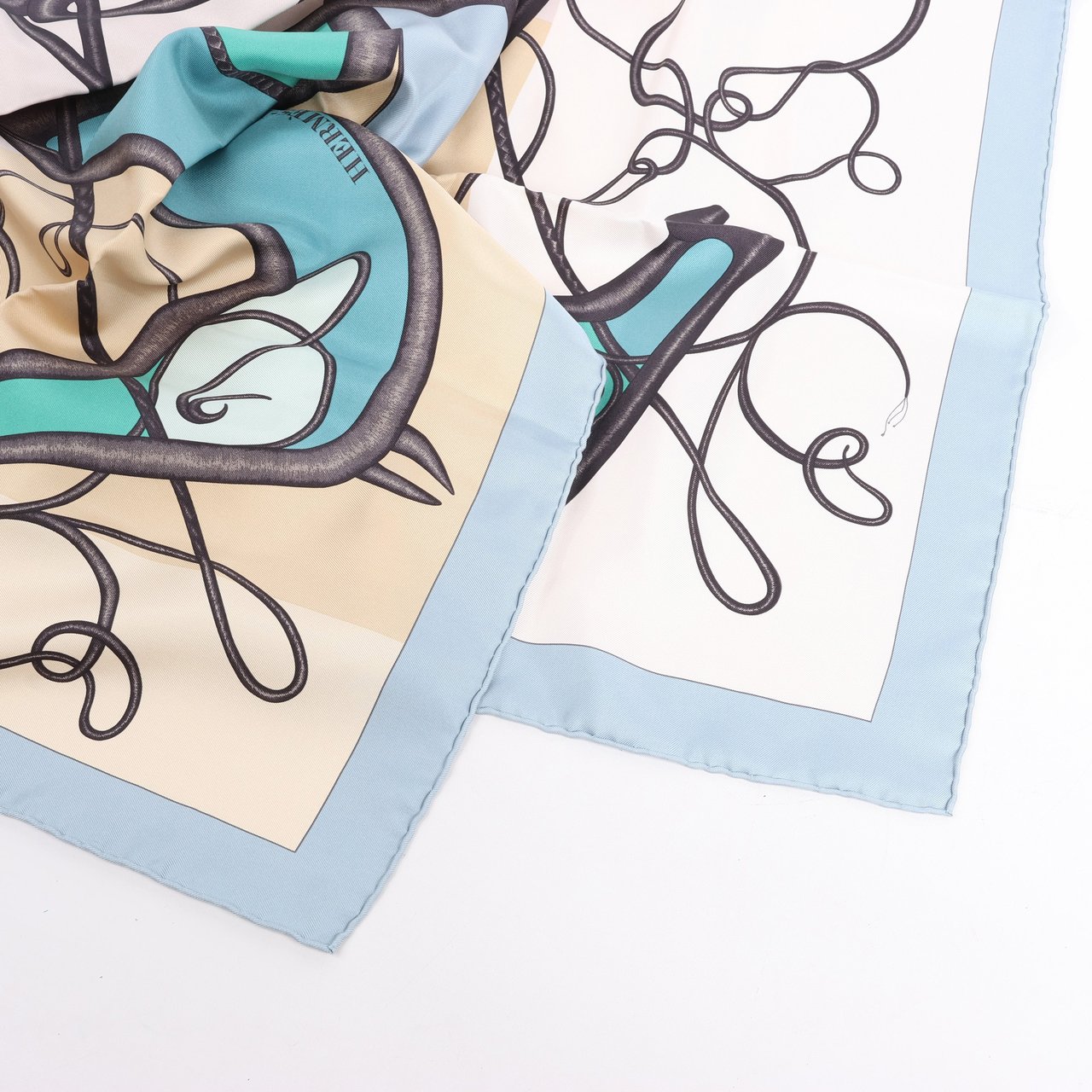 Hermès Hermès Carré 90 "Coup De Fouet" Silk Scarf Beige