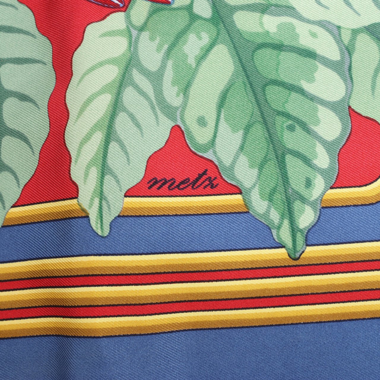 Hermès Hermès Carré 90 "LES PERROQUETS" Silk Scarf Maroon