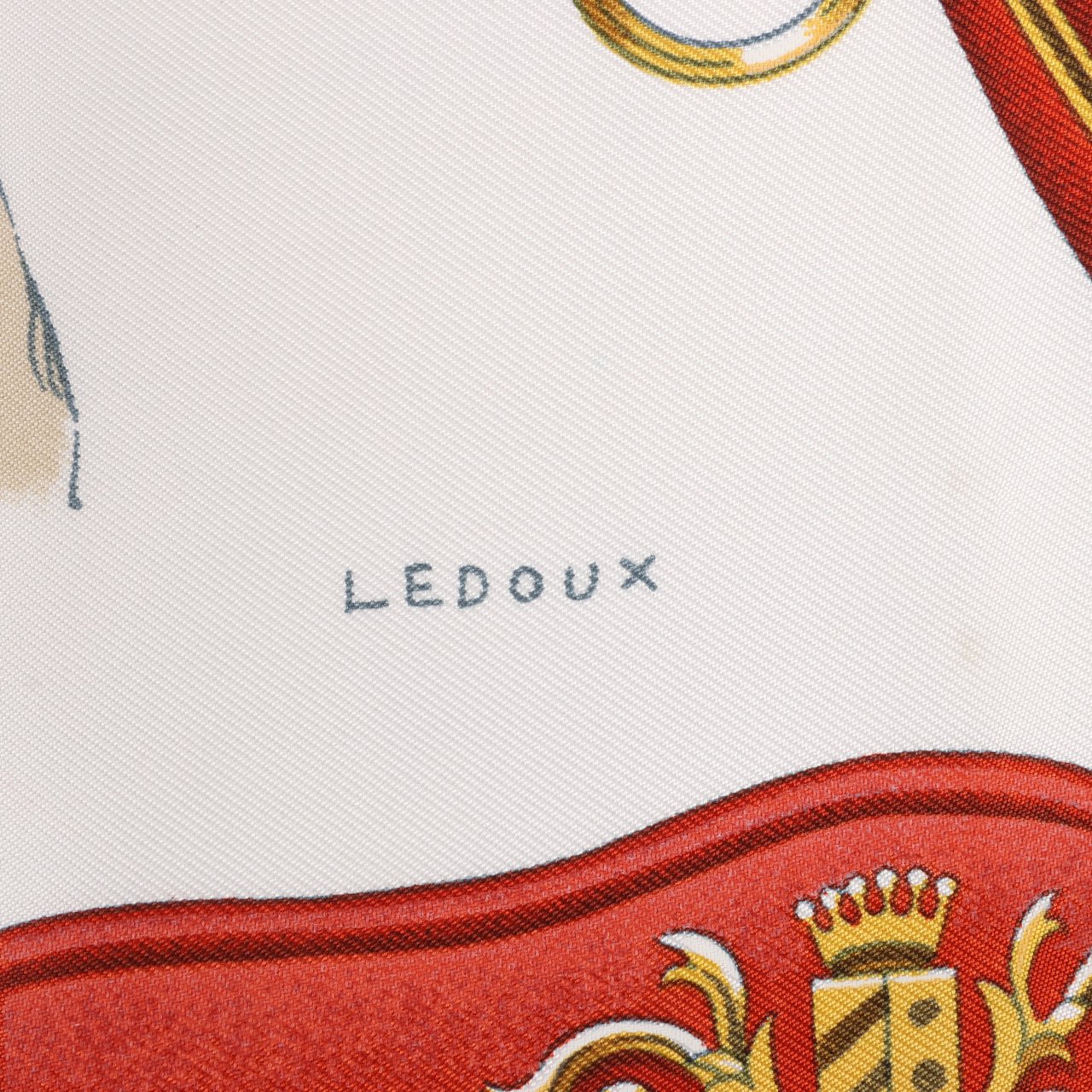 Hermès Hermès Carré 90 "ATTELAGE EN ARBALETE" Silk handkerchief in Red Rood