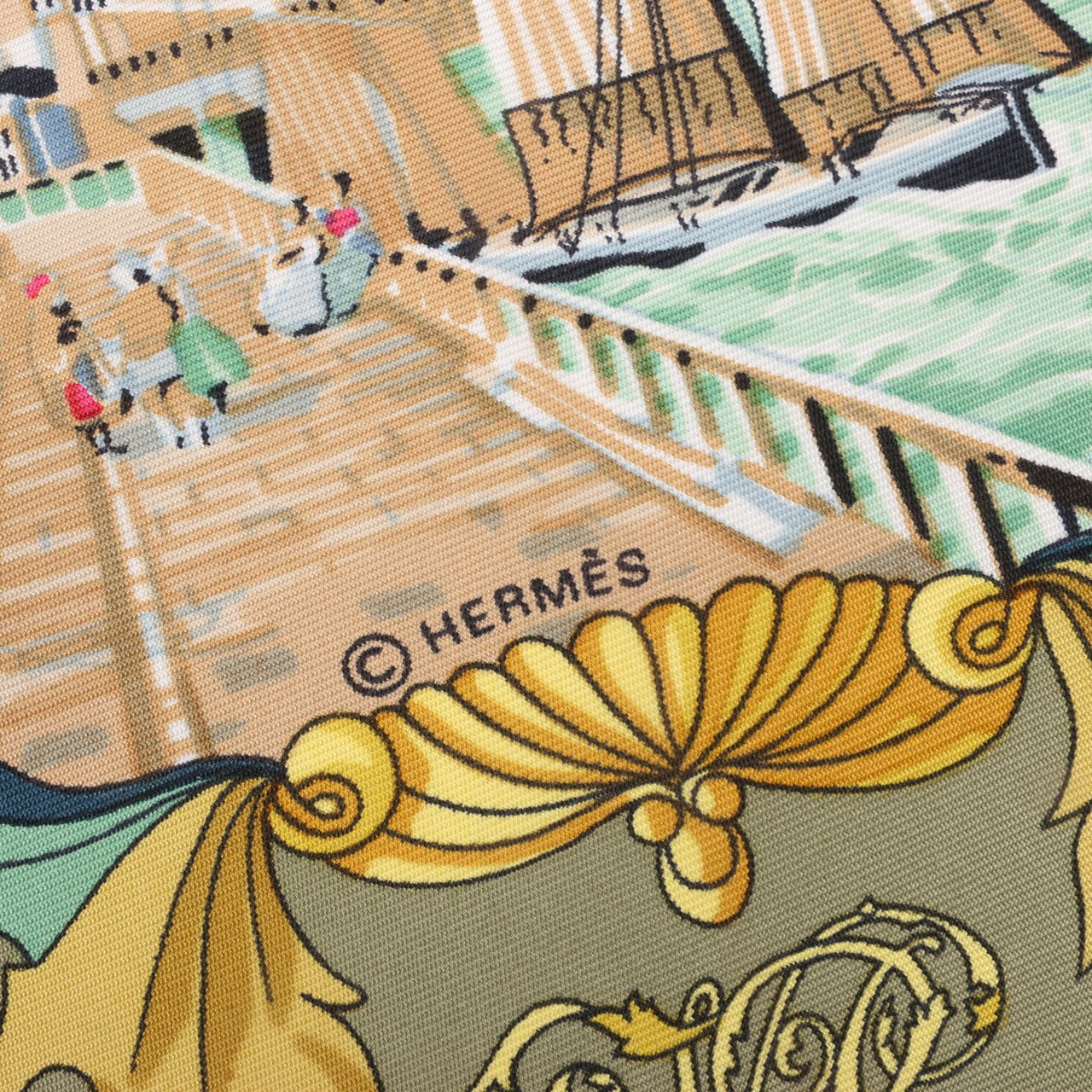 Hermès Hermès Carré 90 "L’ENTENTE CORDIALE" 100% Silk Scarf Divers