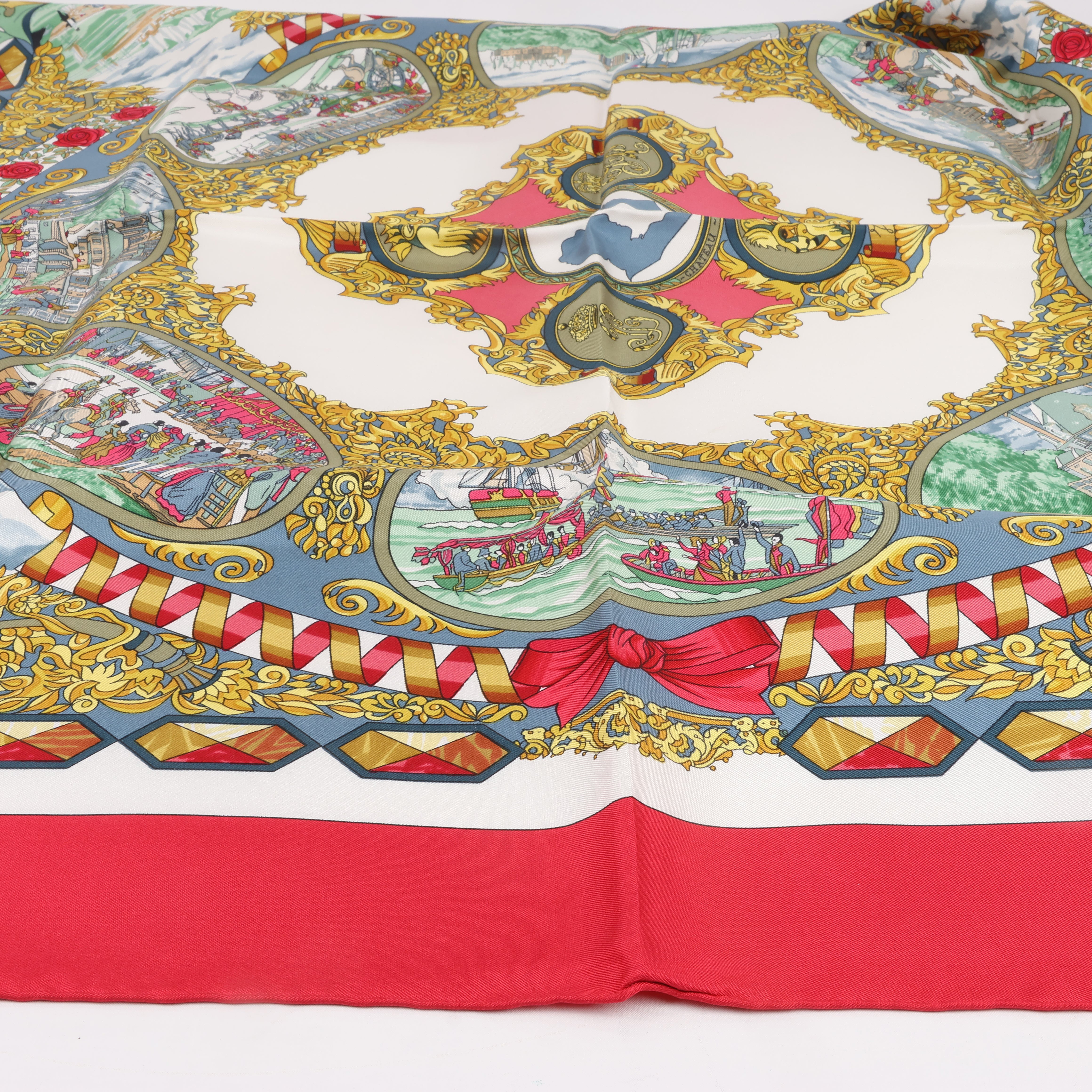 Hermès Hermès Carré 90 "L’ENTENTE CORDIALE" 100% Silk Scarf Divers