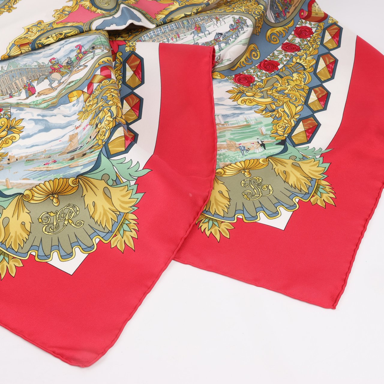 Hermès Hermès Carré 90 "L’ENTENTE CORDIALE" 100% Silk Scarf Divers