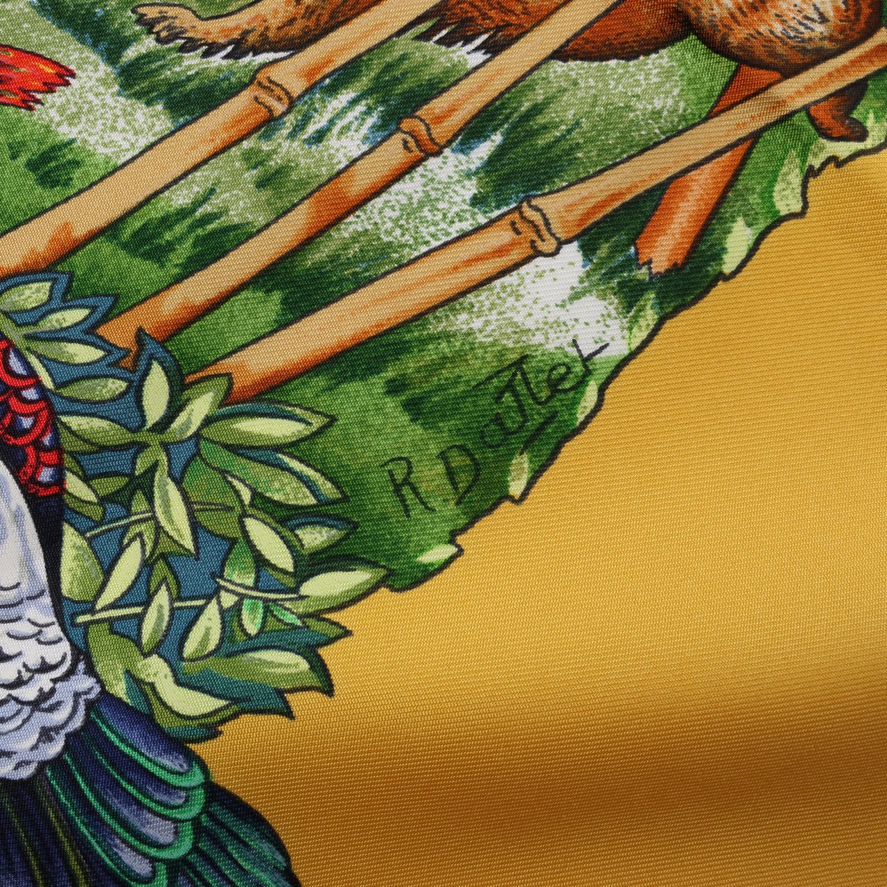 Hermès Hermès Carré 90 "SICHUAN " 100% Silk Scarf in Yellow Geel