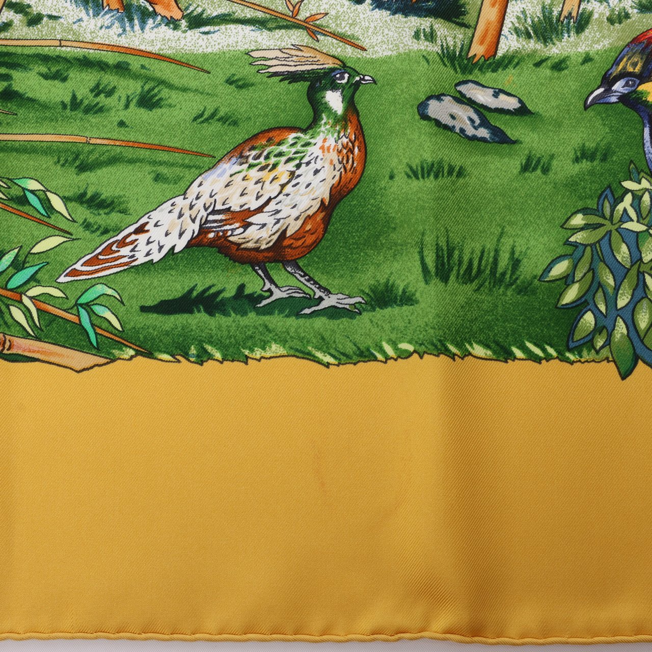 Hermès Hermès Carré 90 "SICHUAN " 100% Silk Scarf in Yellow Geel
