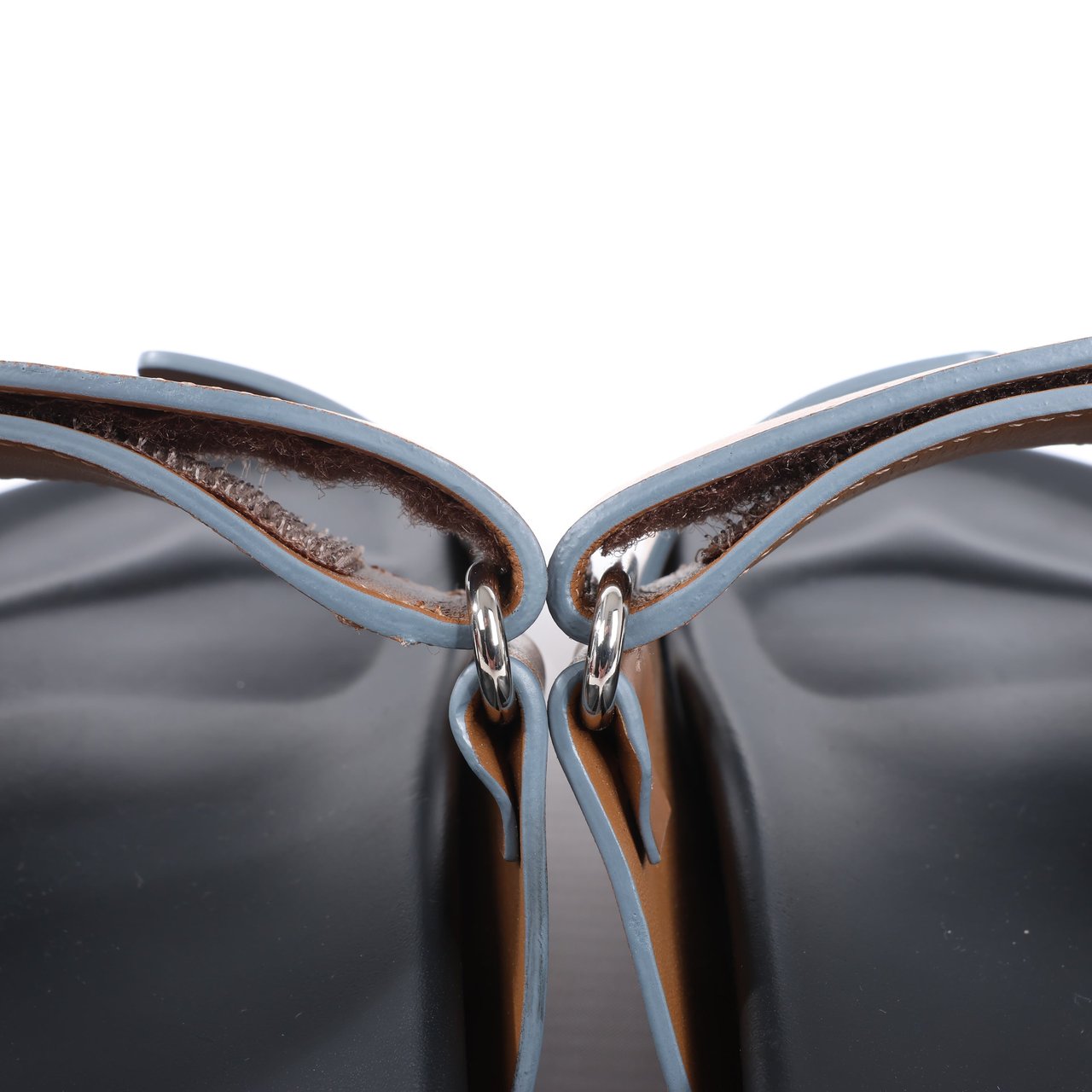 Hermès HERMES Cypre Leather Sandals in Brown Velcro Strap, Size 42 EU Bruin