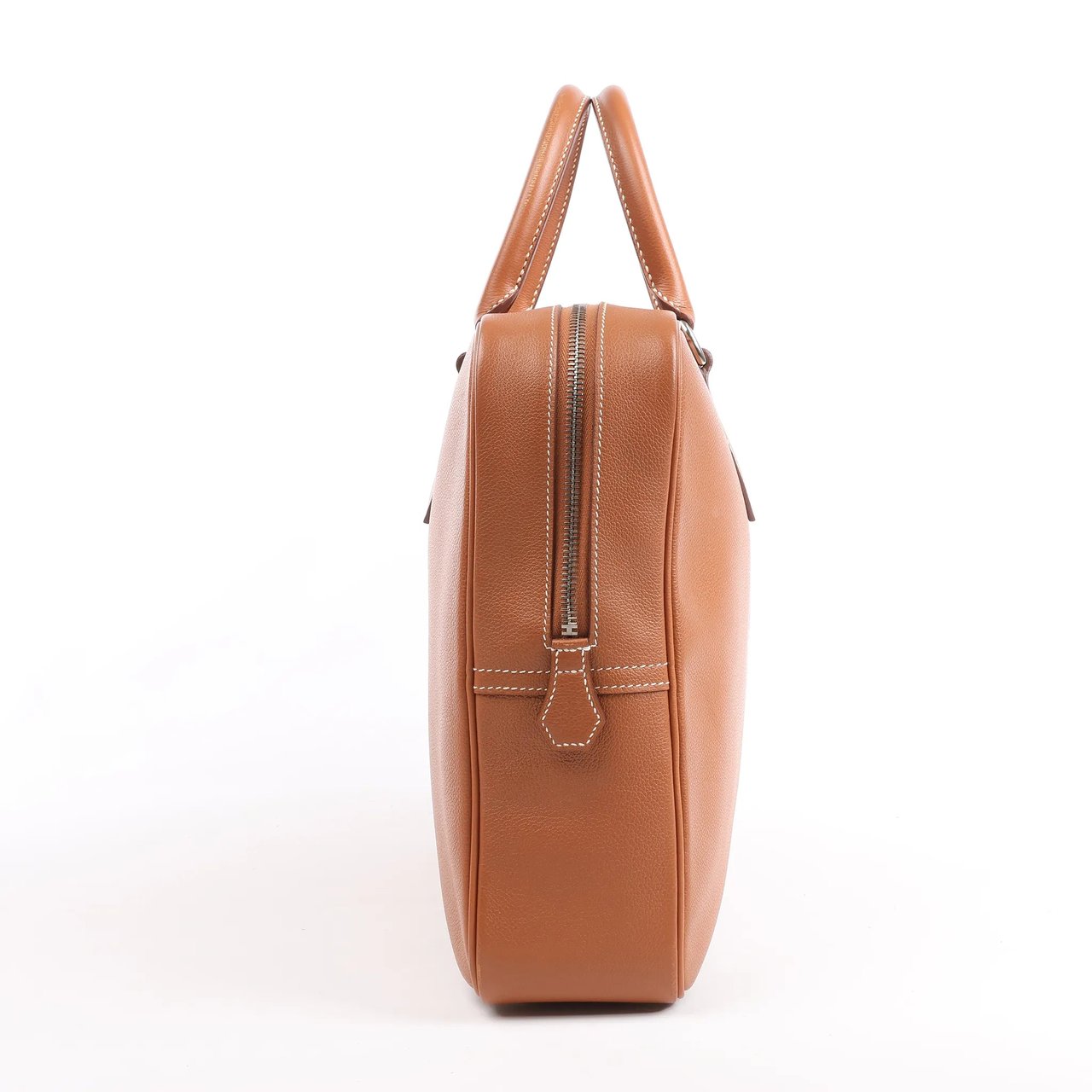 Hermès HERMES Plume 40 Evercolor Gold Silver Metal Fittings Handbag Z: 2021 Rood