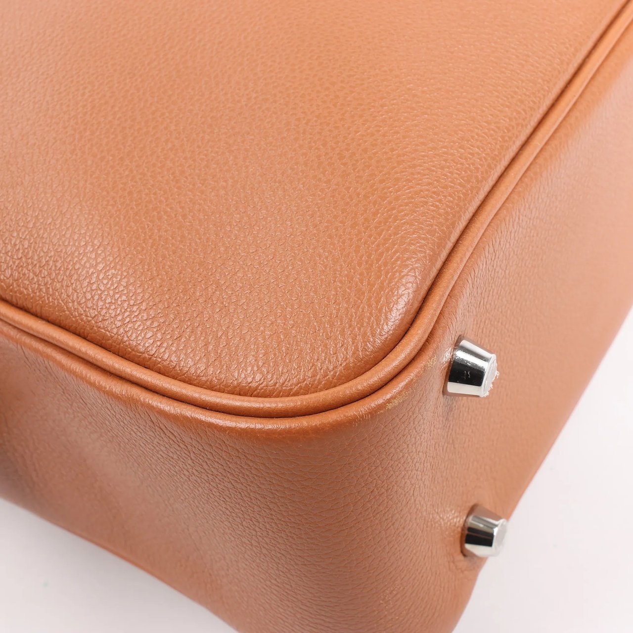 Hermès HERMES Plume 40 Evercolor Gold Silver Metal Fittings Handbag Z: 2021 Rood