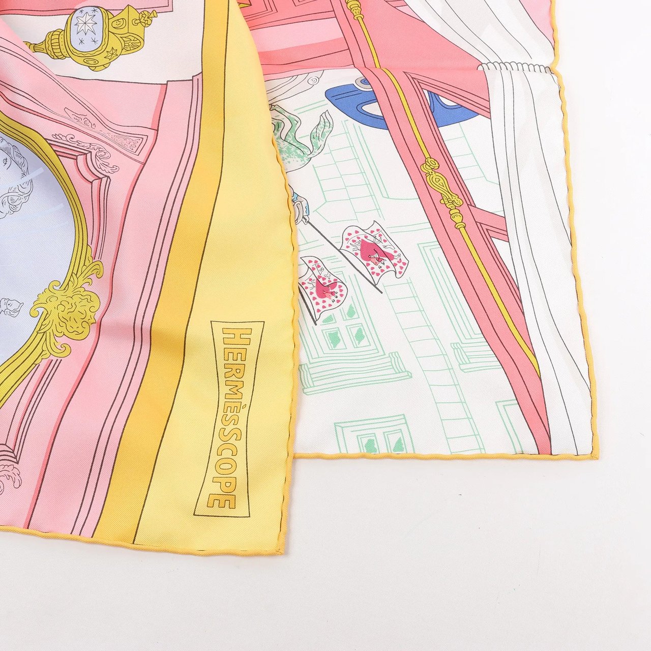 Hermès Hermès Carré 90 "MYSTERE AU 24" Silk handkerchief in Multicolor Divers