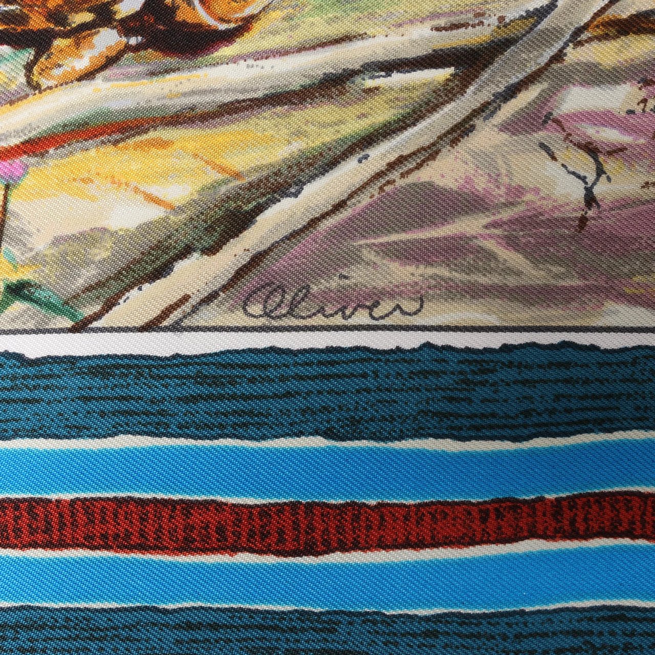 Hermès Hermès Carré 90 "Les Cheyennes" Silk handkerchief in Red Rood