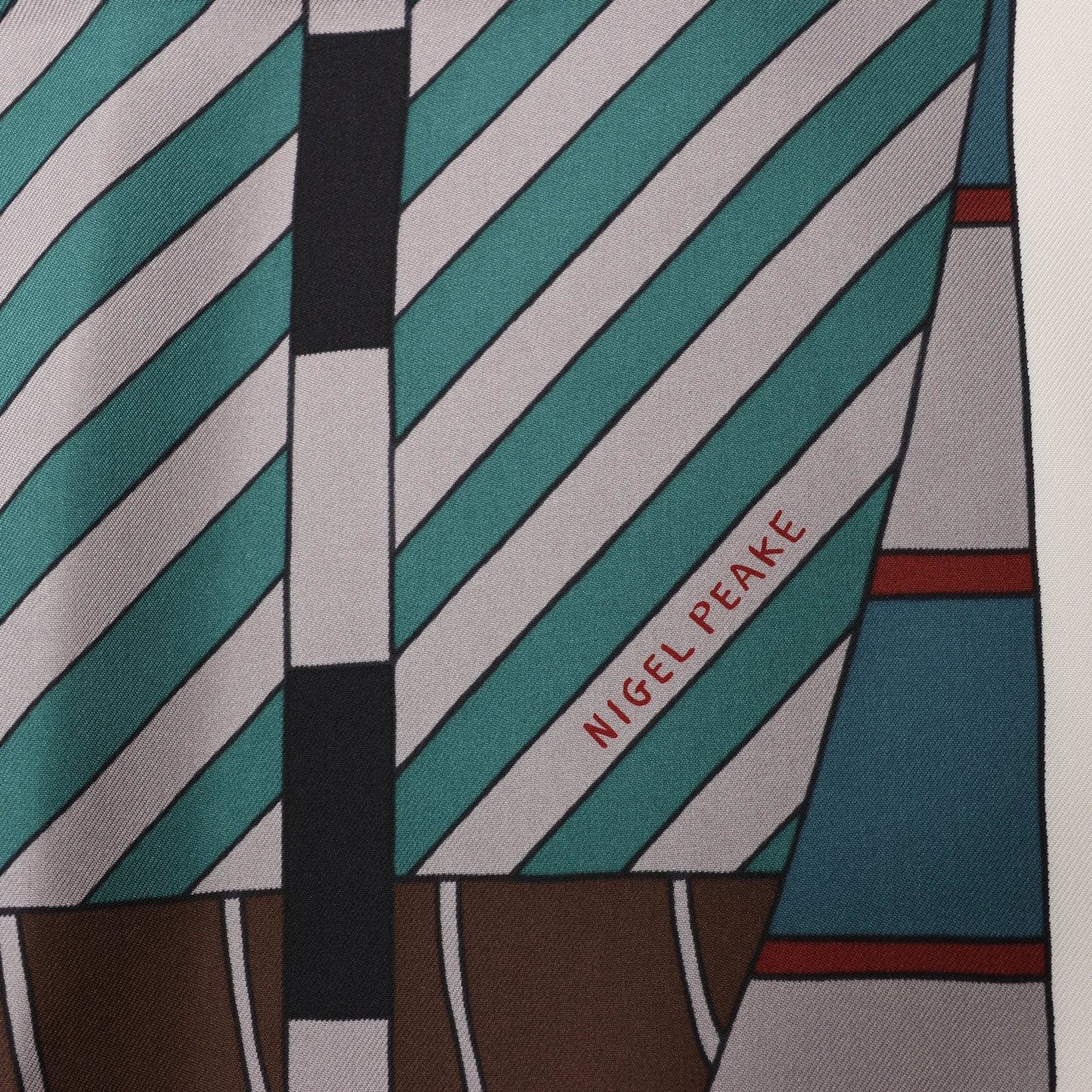 Hermès Hermès Carré 140 "ONE TWO THREE AND AWAY WE GO" Silk handkerchief in Gray Grijs