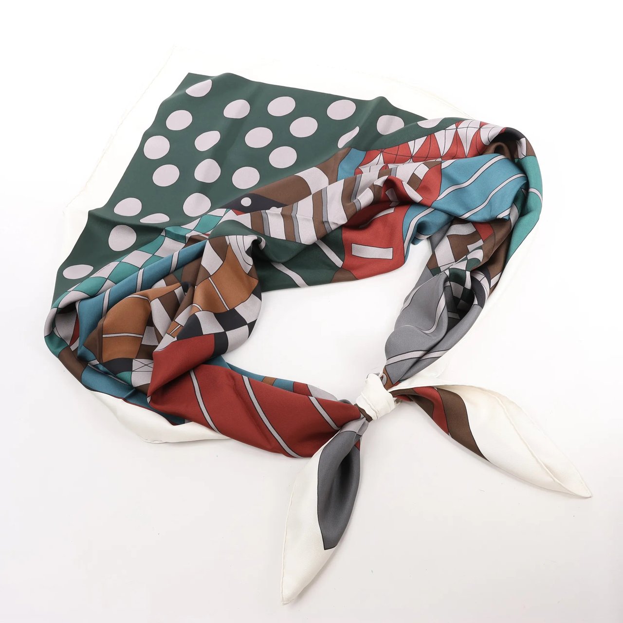 Hermès Hermès Carré 140 "ONE TWO THREE AND AWAY WE GO" Silk handkerchief in Gray Grijs