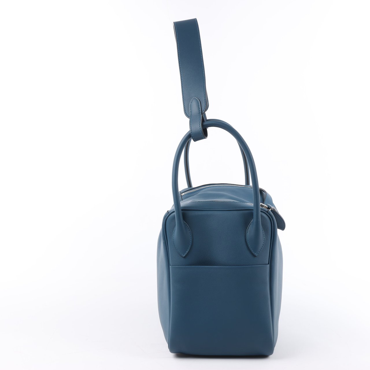 Hermès Hermes Lindy 34 Veau Swift Blue de galice Silver Metal Fittings 2Way Handbag □R: 2014 Navy
