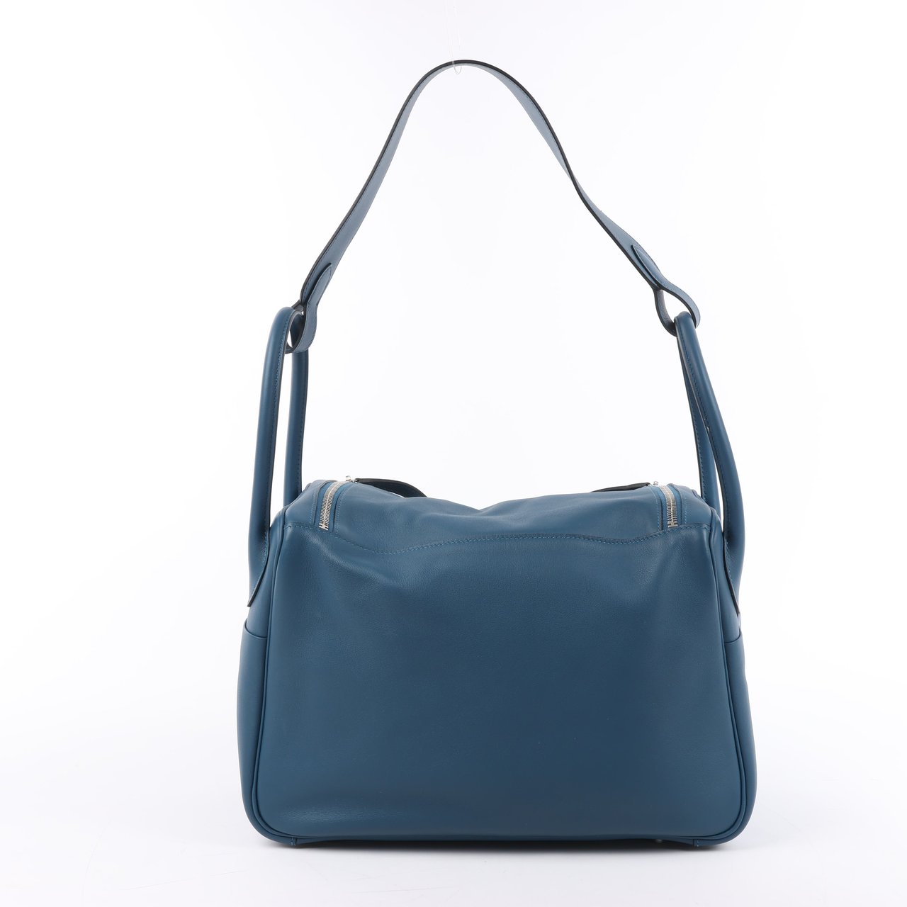 Hermès Hermes Lindy 34 Veau Swift Blue de galice Silver Metal Fittings 2Way Handbag □R: 2014 Navy