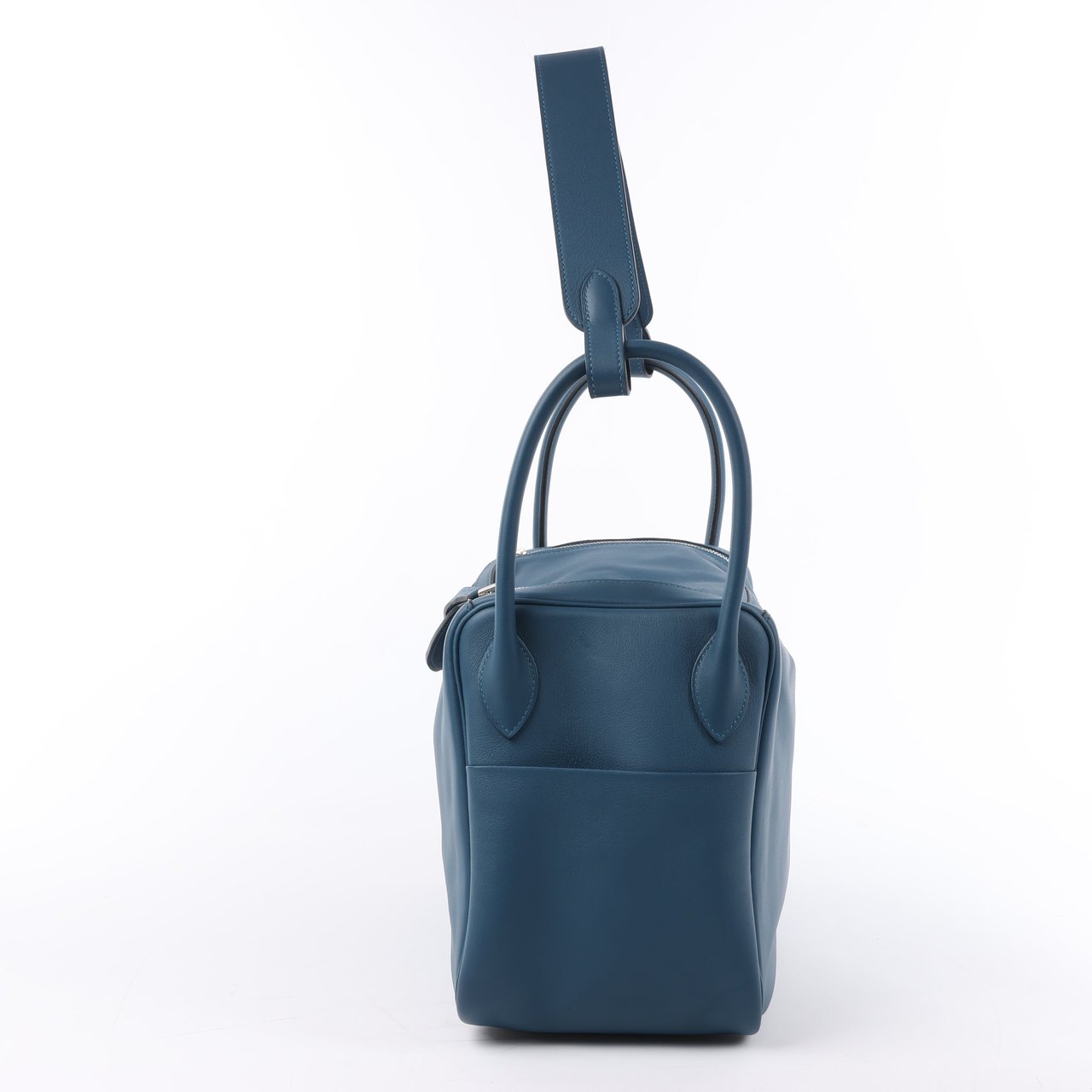 Hermès Hermes Lindy 34 Veau Swift Blue de galice Silver Metal Fittings 2Way Handbag □R: 2014 Navy