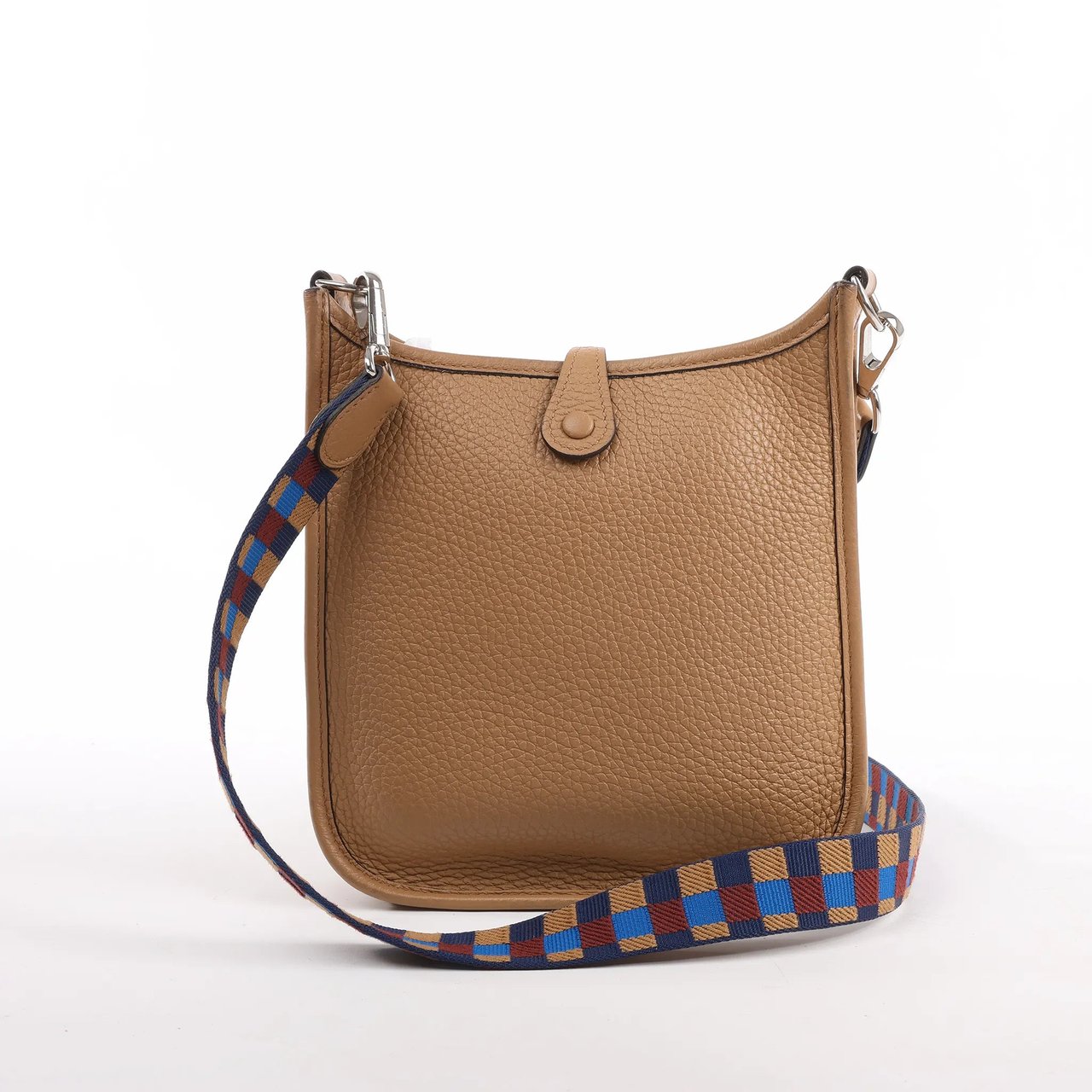 Hermès Hermès Evelyne Taurillon Clemence Maxi Quadrille TPM Chai Shoulder bag U:2022 Bruin