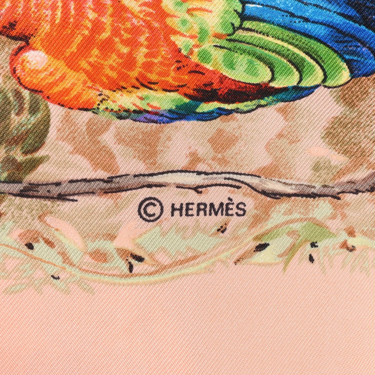 Hermès Hermès Carré 90 "EQUATEUR" Silk handkerchief in Pink Roze