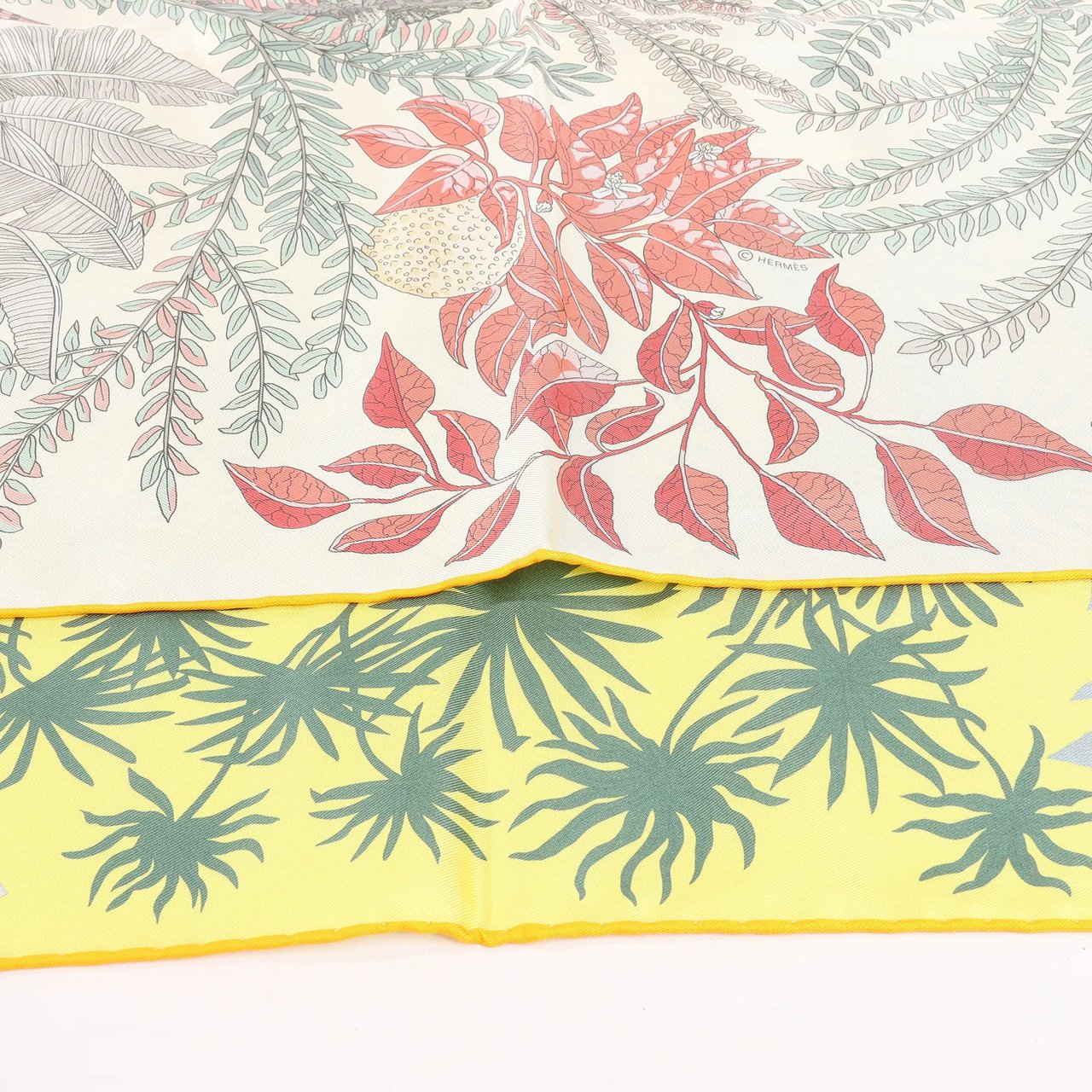 Hermès Hermès Carré Double face 90 "LES JARDIN DES PEINTRES" Silk handkerchief in Multicolor Divers