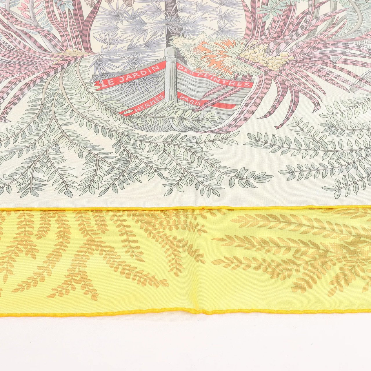 Hermès Hermès Carré Double face 90 "LES JARDIN DES PEINTRES" Silk handkerchief in Multicolor Divers