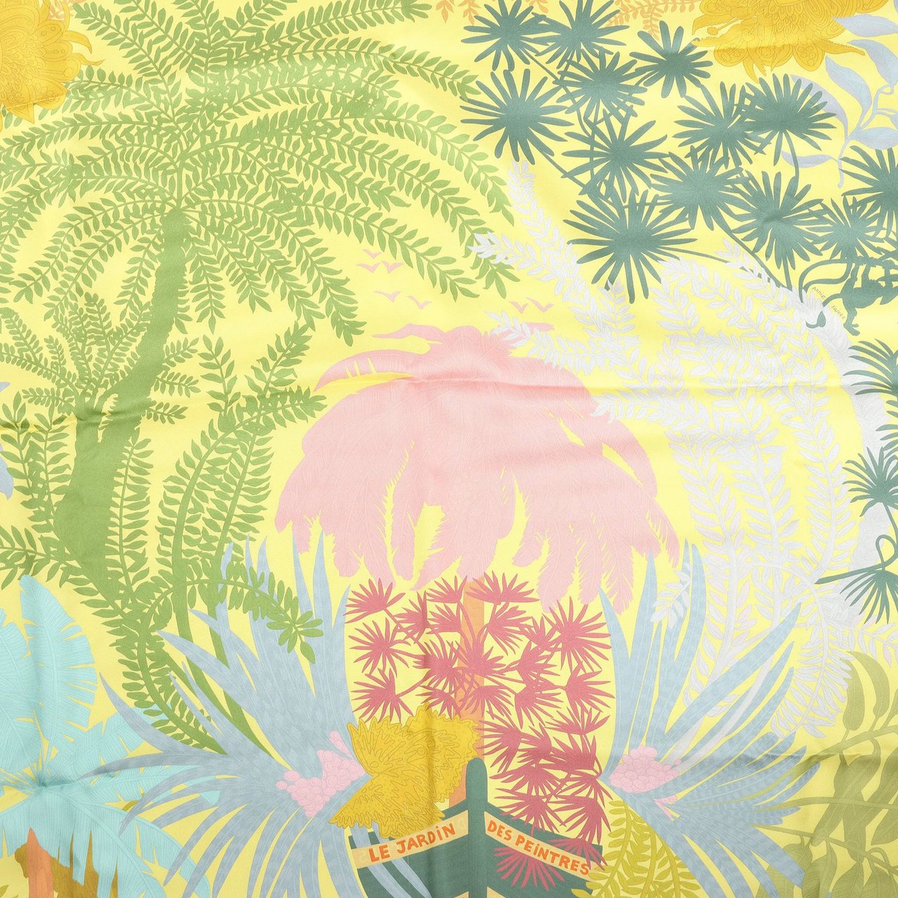 Hermès Hermès Carré Double face 90 "LES JARDIN DES PEINTRES" Silk handkerchief in Multicolor Divers