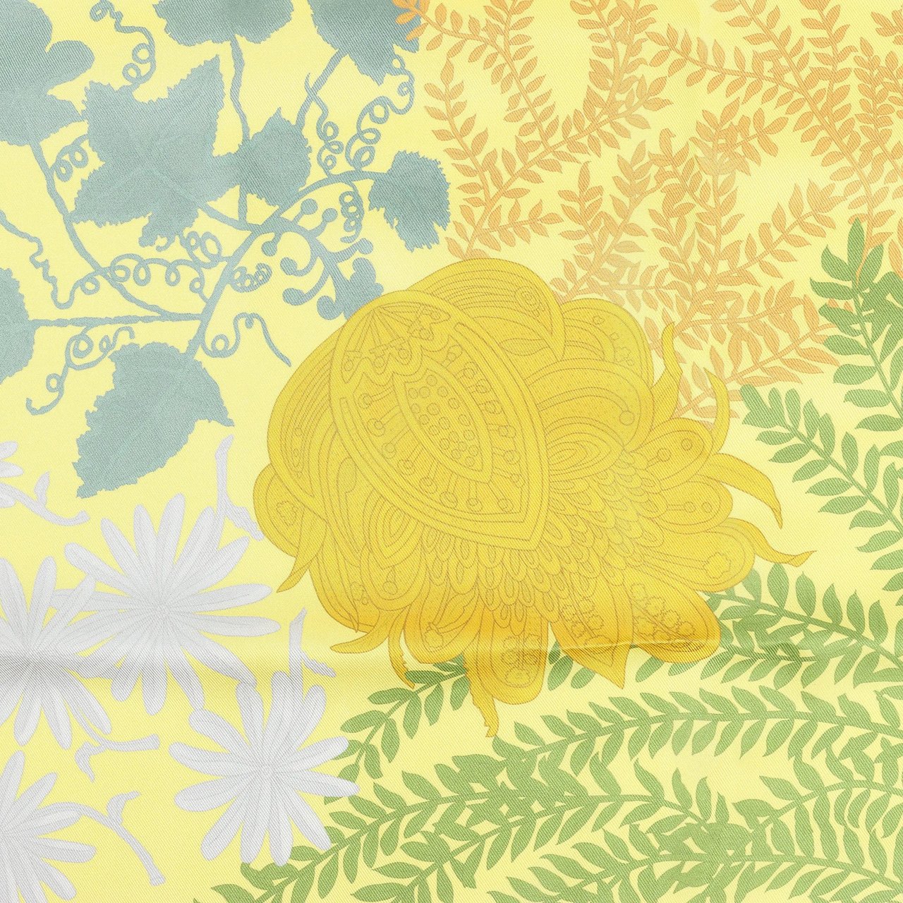 Hermès Hermès Carré Double face 90 "LES JARDIN DES PEINTRES" Silk handkerchief in Multicolor Divers