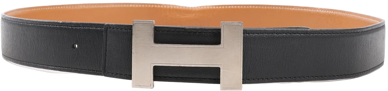 Hermès Hermès H Belt T:2015 Belt 90 Leather in Black Zwart