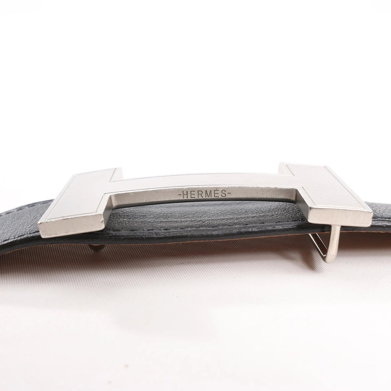 Hermès Hermès H Belt T:2015 Belt 90 Leather in Black Zwart