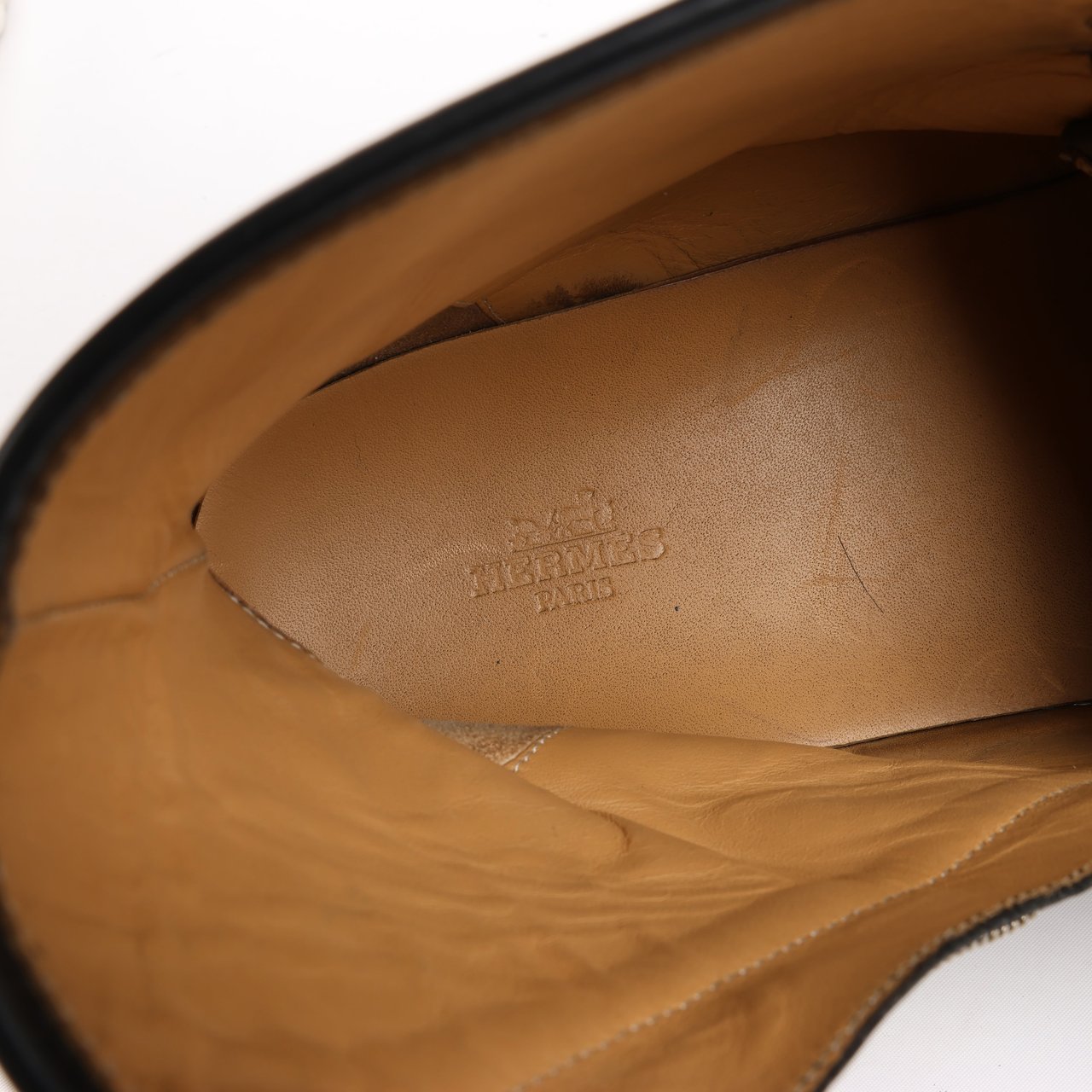 Hermès Hermès Leather High-Top Side Zip Sneakers in Black, Size 42 EU 182355ZH Divers