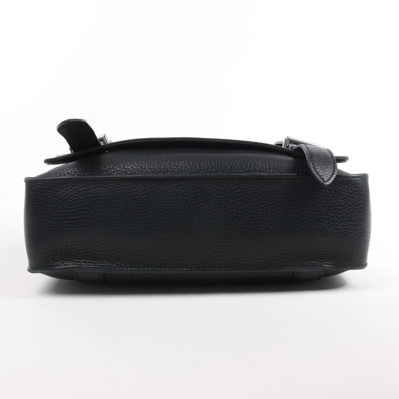 Hermès HERMES Steve Caporal 27 Taurillon Clemence in Black and Silver Metal Fittings Crossbody Bag X: 2016 Zwart