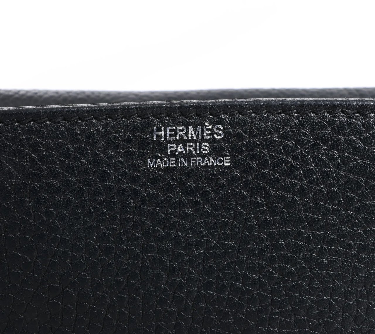 Hermès HERMES Steve Caporal 27 Taurillon Clemence in Black and Silver Metal Fittings Crossbody Bag X: 2016 Zwart