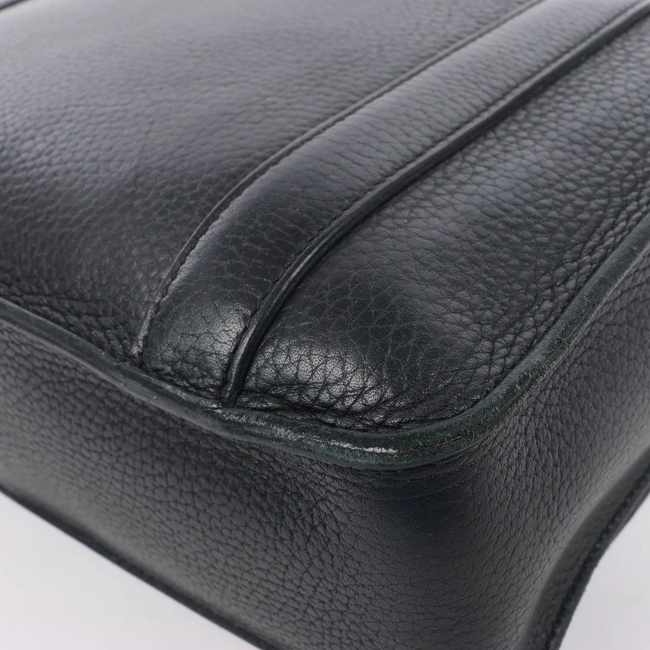 Hermès HERMES Steve Caporal 27 Taurillon Clemence in Black and Silver Metal Fittings Crossbody Bag X: 2016 Zwart