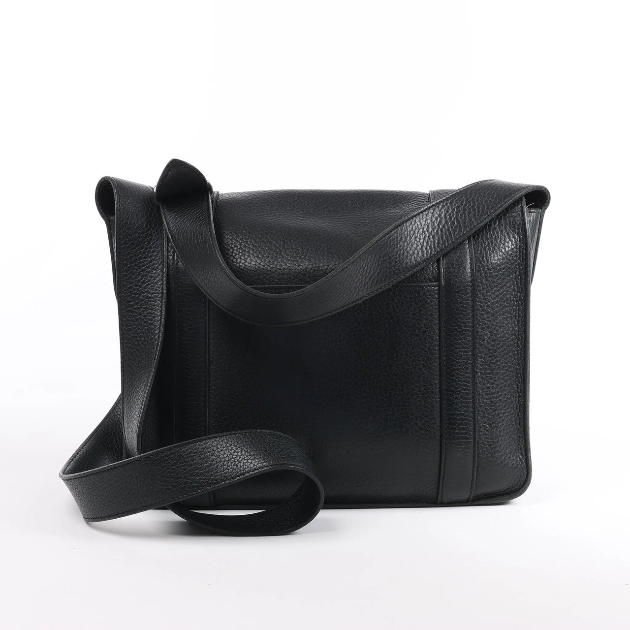 Hermès HERMES Steve Caporal 27 Taurillon Clemence in Black and Silver Metal Fittings Crossbody Bag X: 2016 Zwart